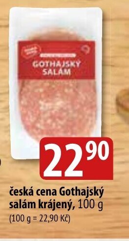 Bala česká cena Gothajský salám krájený, 100 g nabídka
