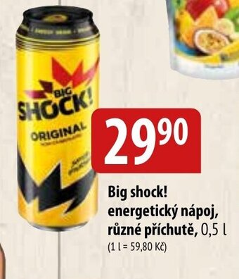 Bala Big shock! energetický nápoj, různé příchutě, 0,5 l nabídka