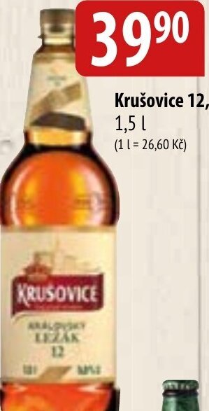Bala Krušovice 12, 1,5 L nabídka