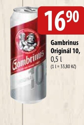 Bala Gambrinus Original 10, 0.5 L nabídka