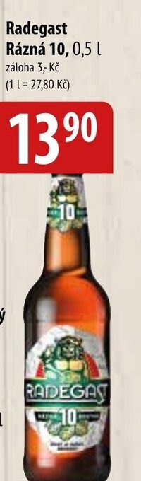 Radegast Rázná 10, 0,5 l