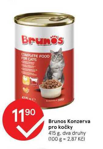 Tesco Brunos konzerva pro kočky 415 g nabídka