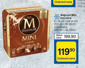 Tesco Magnum mini zmrzlina 6 x 55 ml nabídka