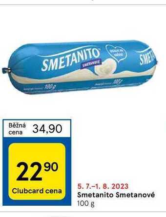 Tesco Smetanito smetanové 100 g nabídka
