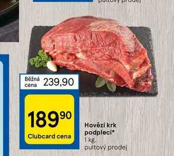 Tesco Hovězí krk podplecí* 1 kg nabídka