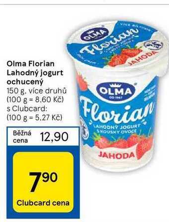 Tesco Olma florian lahodný jogurt ochucený 150 g nabídka