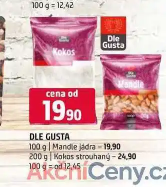 Terno Dle gusta kokos strouhaný 200g nabídka