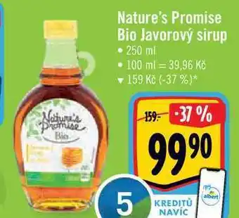 Albert Nature's promise bio javorový sirup, 250 ml nabídka