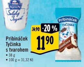 Albert Pribináček tyčinka s tvarohem, 38 g nabídka