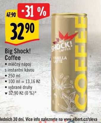 Albert Big shock! coffee, 250 ml nabídka