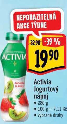 Albert Activia jogurtový nápoj, 280 g nabídka
