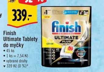 Albert Finish ultimate tablety do myčky, 45 ks nabídka