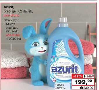 Barvy a laky drogerie Azurit, prací gel, 62 dávek nabídka