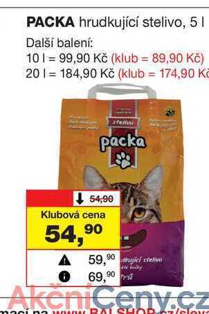 Barvy a laky drogerie Packa hrudkující stelivo, 5 l nabídka