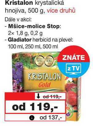 Barvy a laky drogerie Kristalon krystalická hnojiva, 500 g nabídka