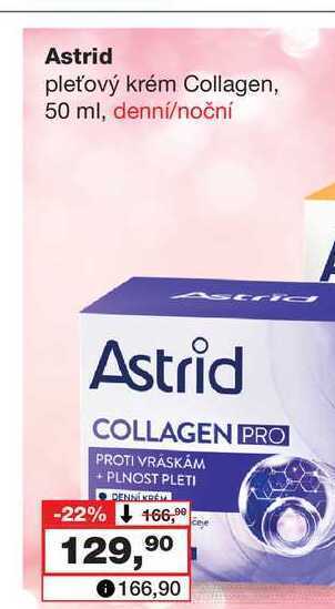 Barvy a laky drogerie Astrid pleťový krém collagen, 50 ml, denní/noční nabídka