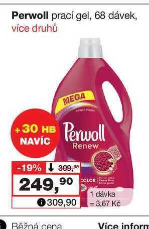 Barvy a laky drogerie Perwoll prací gel, 68 dávek nabídka