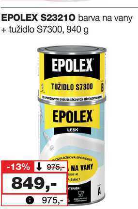 Barvy a laky drogerie Epolex s23210 barva na vany + tužidlo s7300, 940 g nabídka