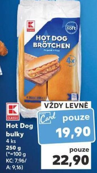 Kaufland Hot Dog bulky nabídka