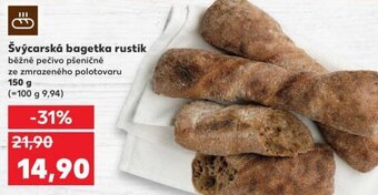 Kaufland Švýcarská bagetka rustik nabídka