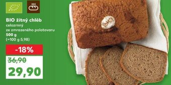 Kaufland BIO žitný chléb celozrnný nabídka