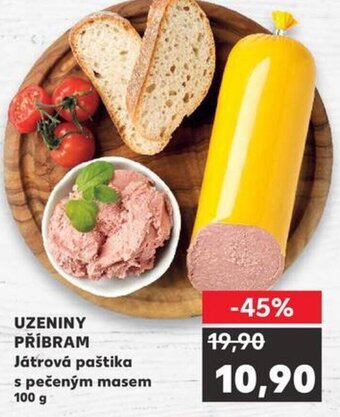 Kaufland UZENINY PŘÍBRAM Játrová paštika s pečeným masem nabídka