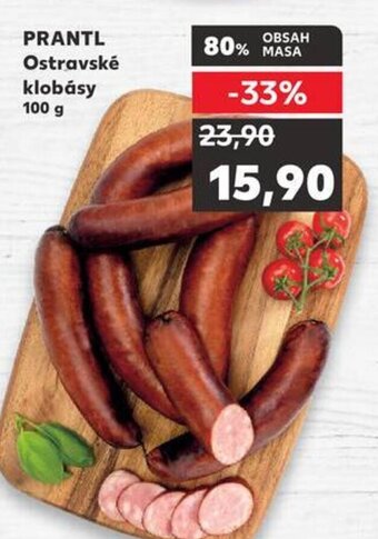Kaufland PRANTL Ostravské klobásy 100 g nabídka