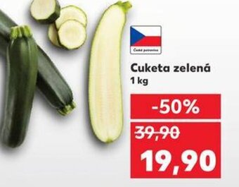 Kaufland Cuketa zelená nabídka