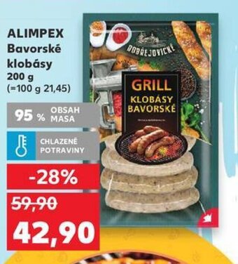 Kaufland ALIMPEX Bavorské KLOBÁSY nabídka