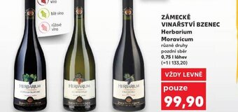 Kaufland ZÁMECKÉ VINAŘSTVÍ BZENEC Herbarium Moravicum nabídka