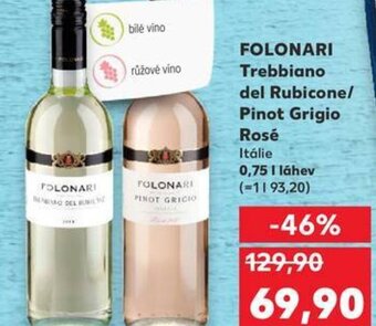 Kaufland FOLONARI Trebbiano del Rubicone/ Pinot Grigio Rosé nabídka