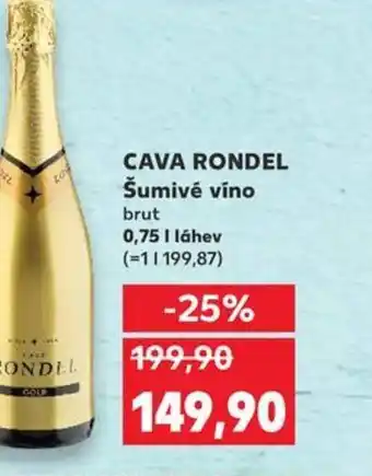 Kaufland CAVA RONDEL Šumivé víno nabídka