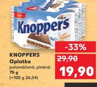 Kaufland KNOPPERS Oplatka nabídka