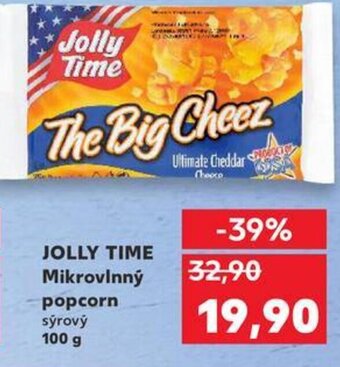 Kaufland JOLLY TIME Mikrovlnný popcorn sýrový 100 g nabídka