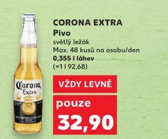 Kaufland CORONA EXTRA Pivo nabídka