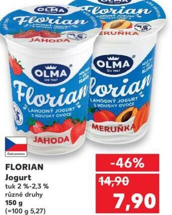 Kaufland FLORIAN Jogurt nabídka