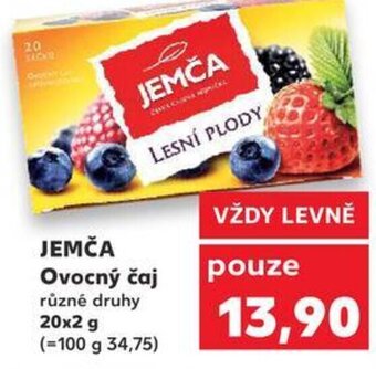 Kaufland JEMČA Ovocný čaj nabídka