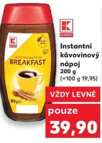 Kaufland Instantní kávovinový nápoj 200 g nabídka