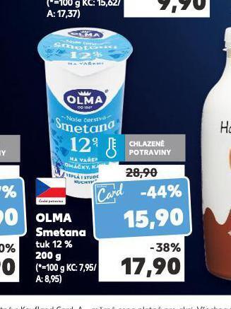 Kaufland Olma smetana 12% nabídka
