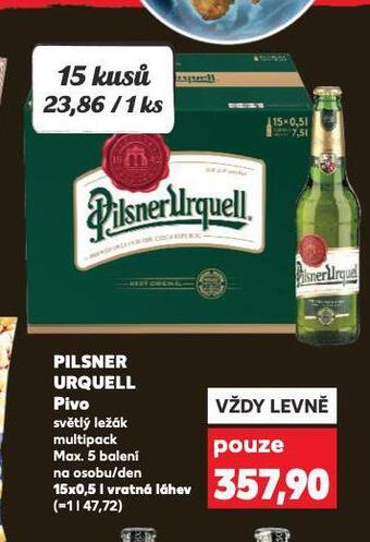 Kaufland Pivo pilsner urquell nabídka