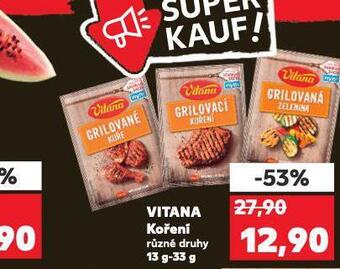 Kaufland Vitana koření nabídka