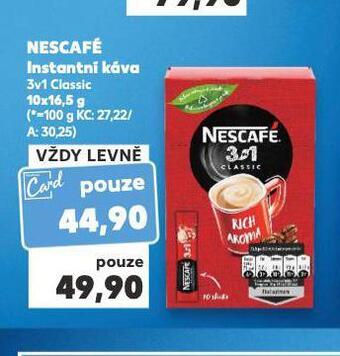 Kaufland Nescafé instantní káva nabídka