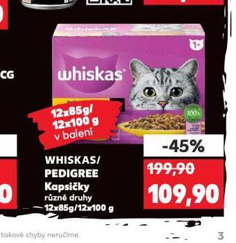 Kaufland Whiskas kapsičky pro kočky nabídka
