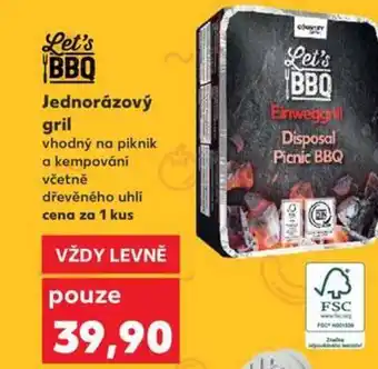 Kaufland Jednorázový gril nabídka