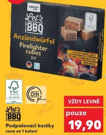 Kaufland Podpalovací kostky nabídka