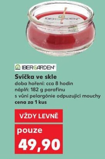 Kaufland Svíčka ve skle nabídka