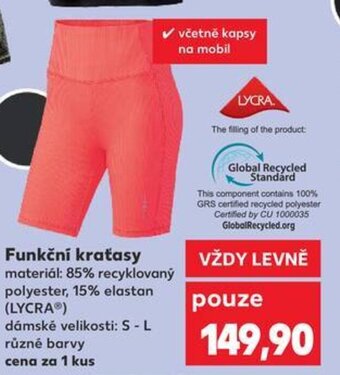 Kaufland Funkční kraťasy nabídka