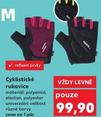Kaufland Cyklistické rukavice nabídka