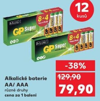 Kaufland Alkalické baterie AA/AAA nabídka