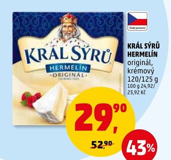 Penny Market KRÁL SÝRŮ HERMELÍN nabídka